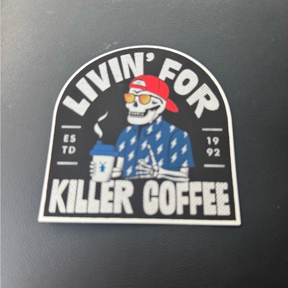 Dutch Bros Livin' for Killer Coffee Sticker NWT 8.20.2025 - Picture 2 of 3